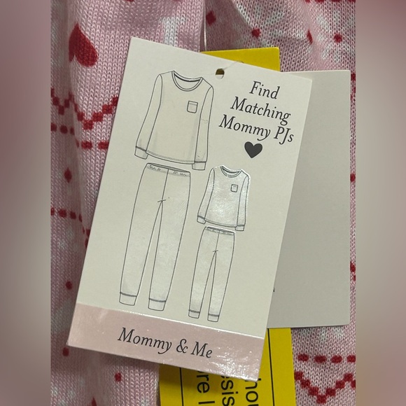 NWT GIRL’S LAURA ASHLEY SOFT & COZY LOVE HEARTS PAJAMAS 2 PIECE SET SIZE 6 - Picture 7 of 7